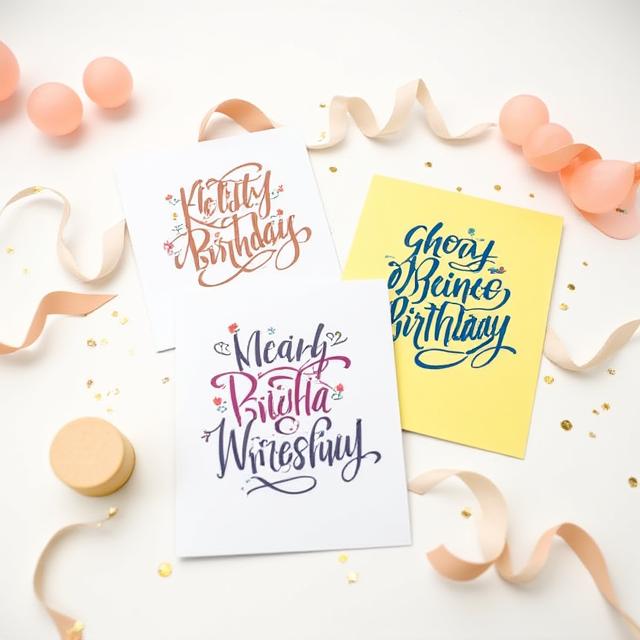 Handmade birthday cards with Filipino design