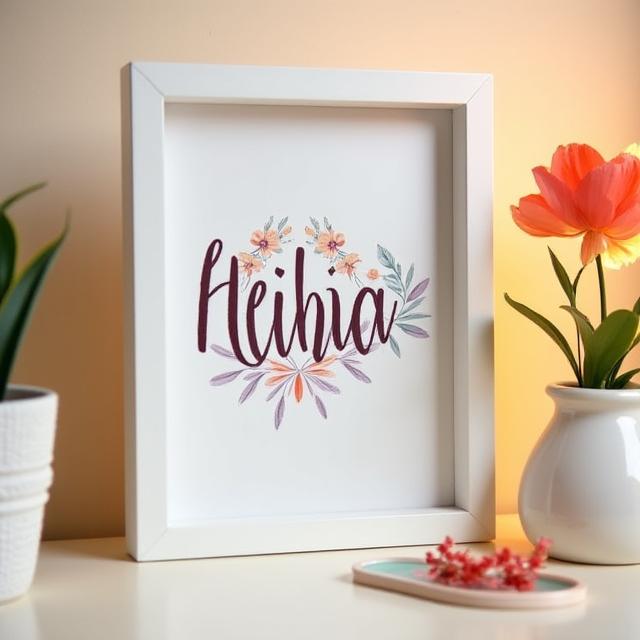 Personalized name art calligraphy