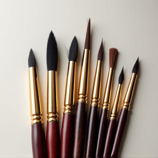 Premium calligraphy brushes